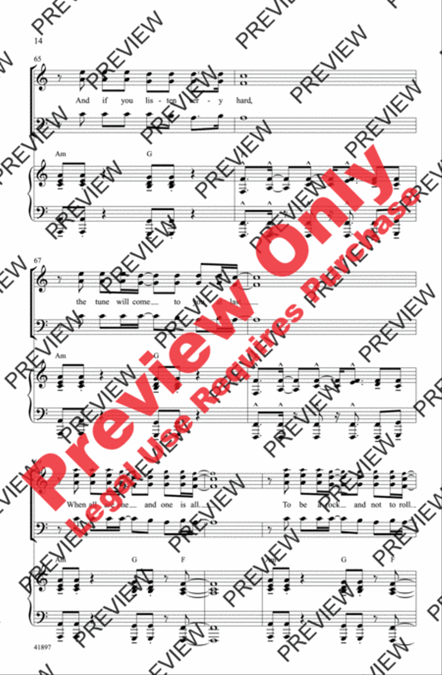 Stairway to Heaven 3-Part scores gallery preview page 14