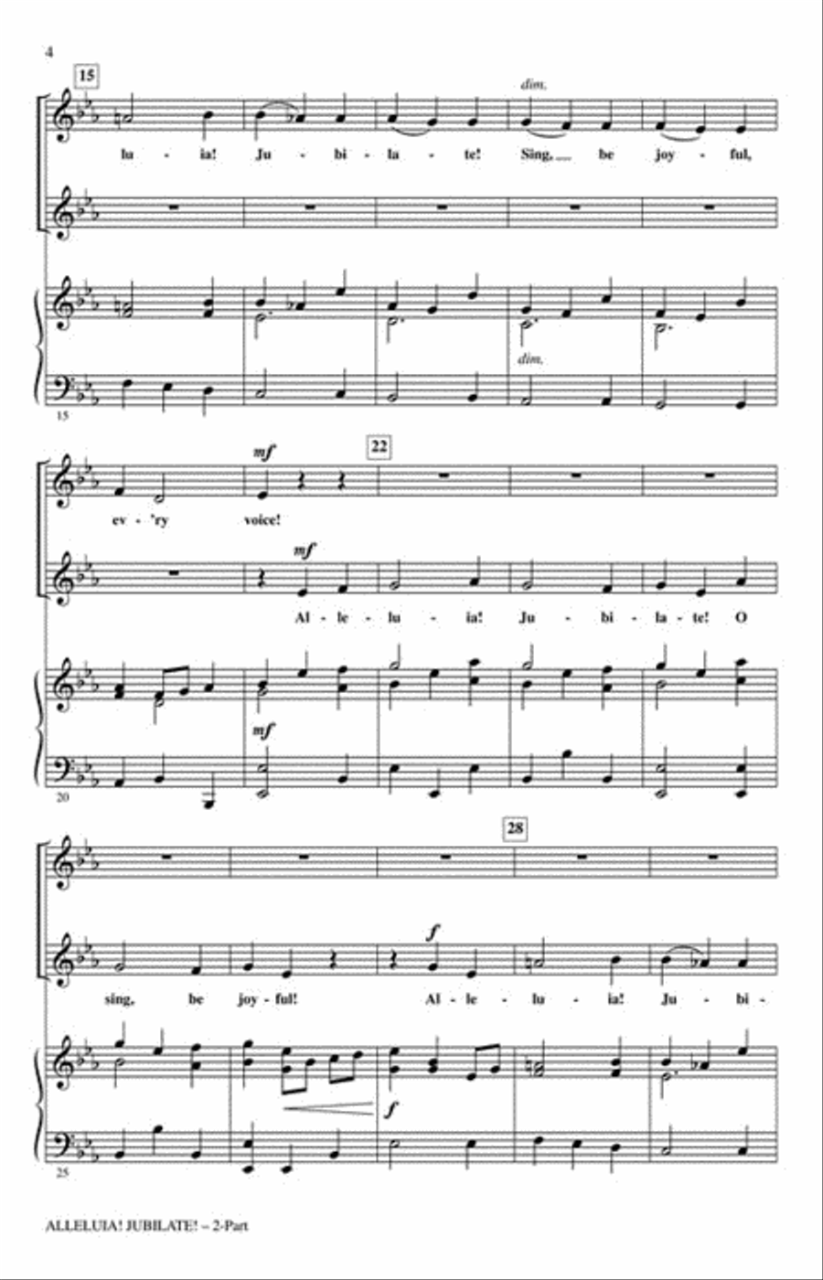 Alleluia! Jubilate! Choir scores gallery preview page 3
