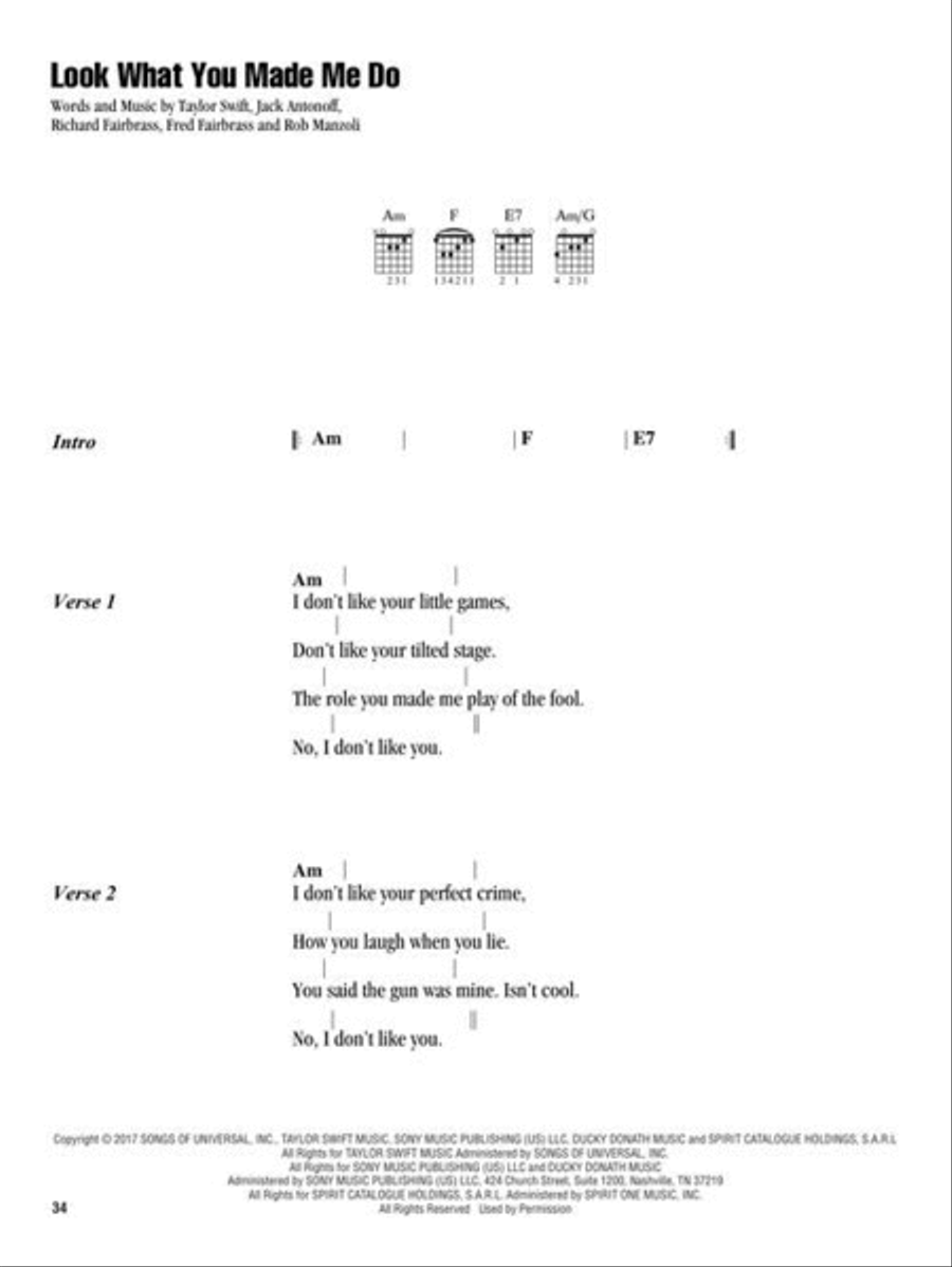 Strum & Sing Taylor Swift – 2nd Edition Electric Guitar scores gallery preview page 6