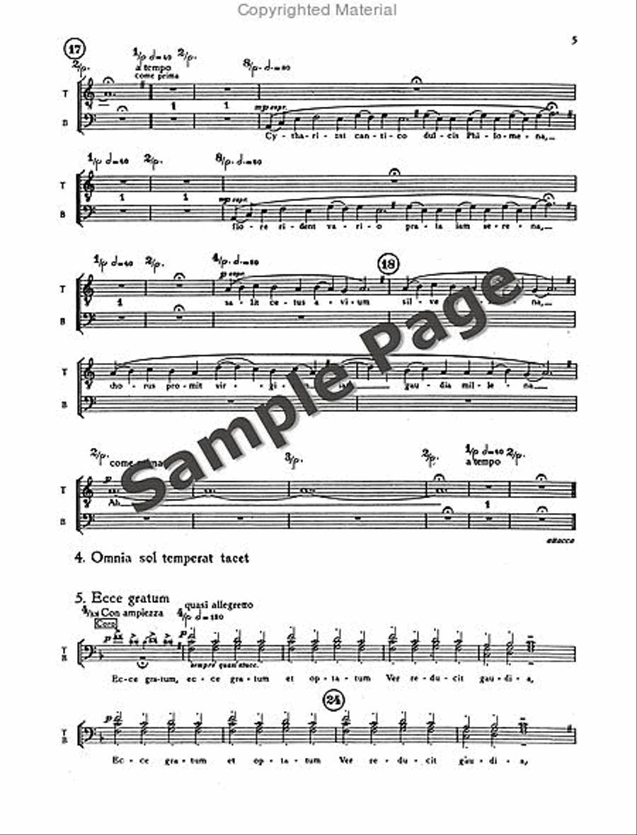 Carmina Burana Children's Choir scores gallery preview page 8