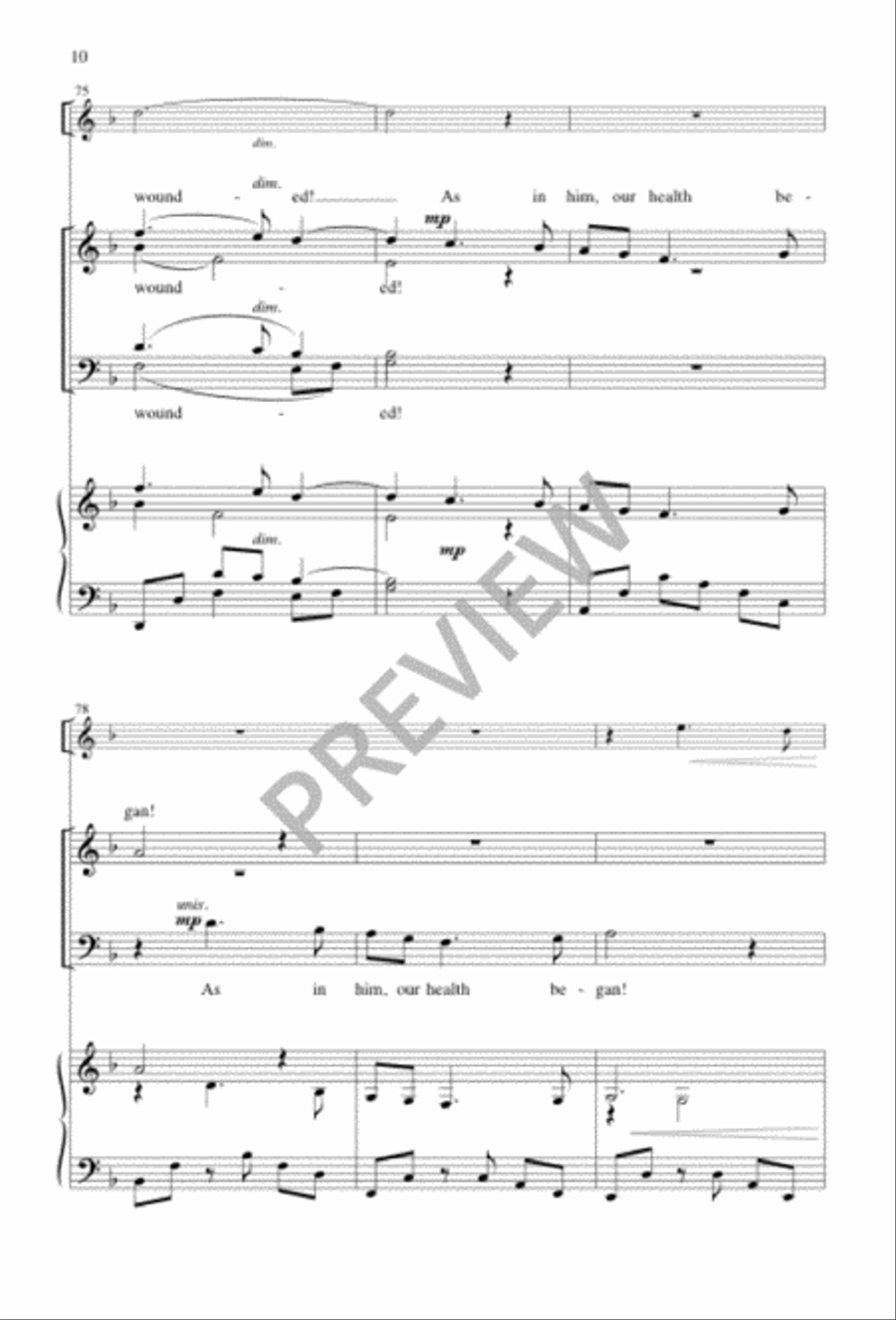 Made of Thorns, a Crown Was Braided 4-Part scores gallery preview page 9