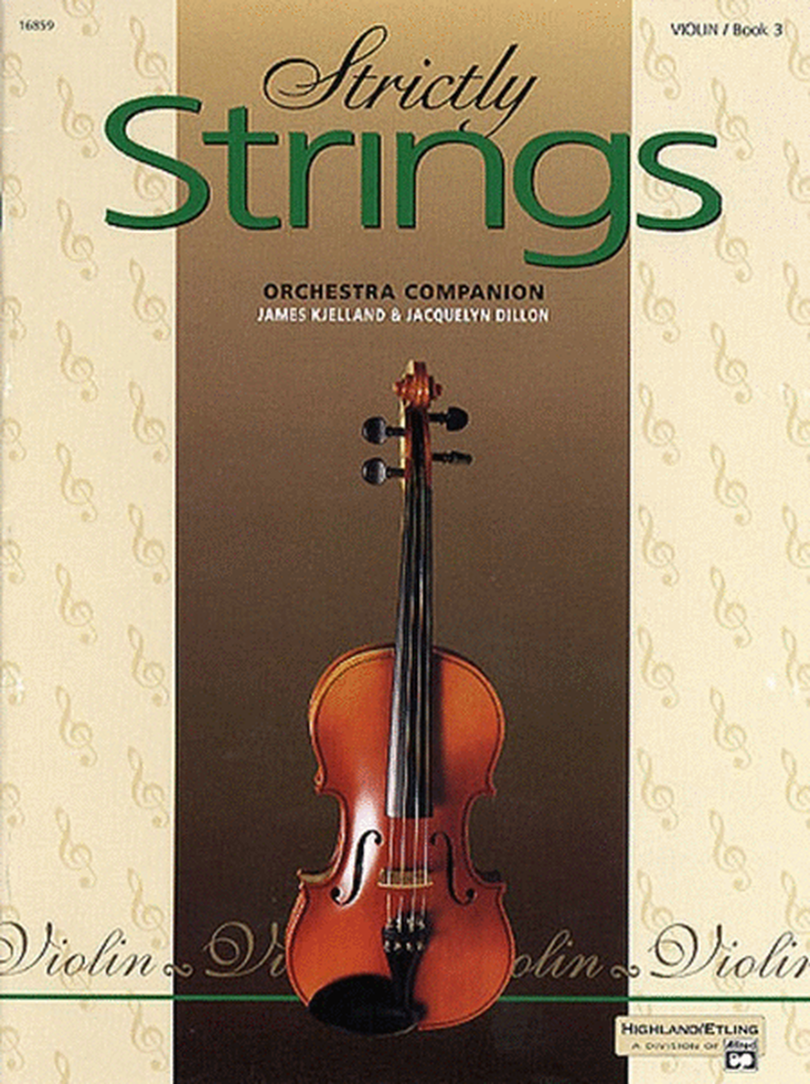 Strictly Strings Book 3 Violin Part