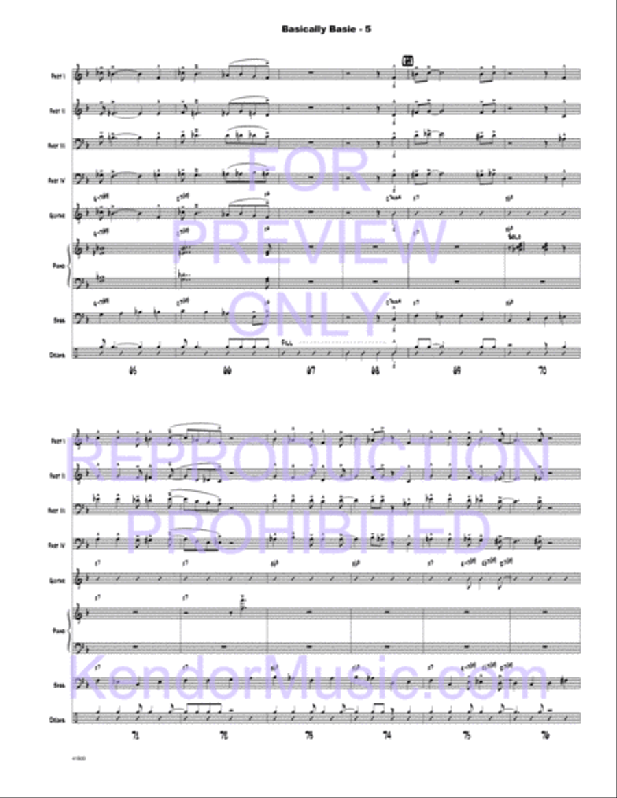 Basically Basie Jazz Ensemble scores gallery preview page 6