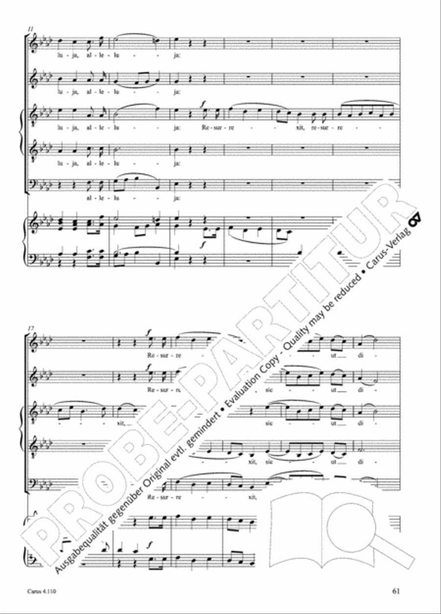 20 Latin Motets (Chants sacres latin/ 20 latein. Motetten) 4-Part scores gallery preview page 62