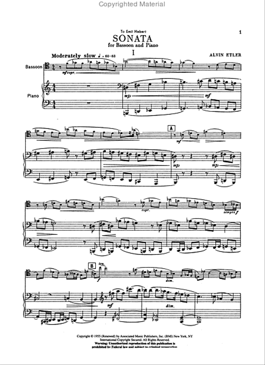 Sonata Sonata Bassoon Solo scores gallery preview page 2