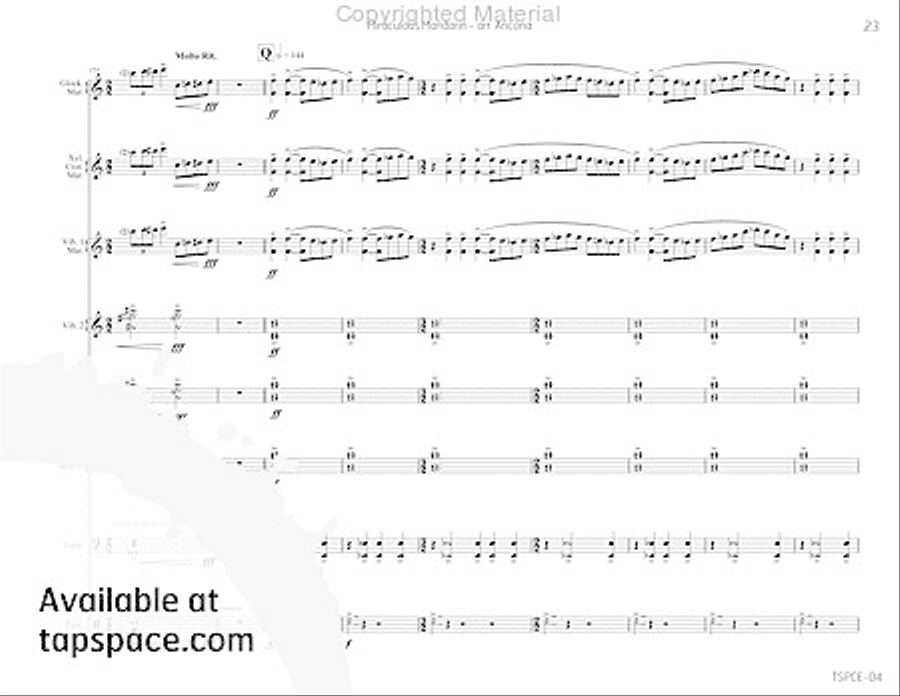 Miraculous Mandarin, The Percussion Ensemble scores gallery preview page 26