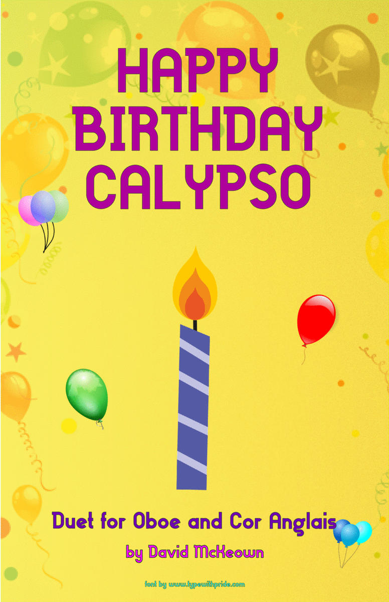 Happy Birthday Calypso, for Oboe and Cor Anglais (or English Horn) Duet