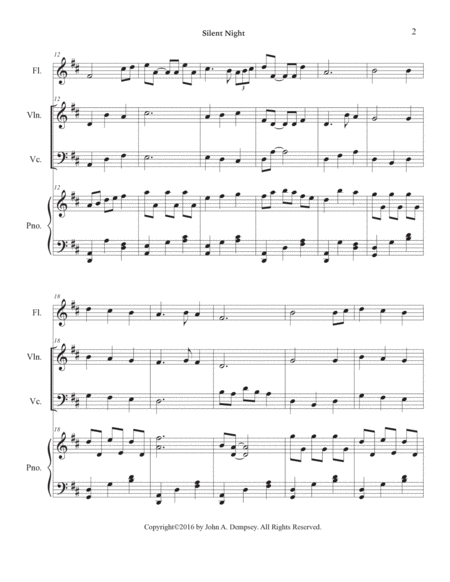 Silent Night (Quartet for Flute, Violin, Cello & Piano) image number null