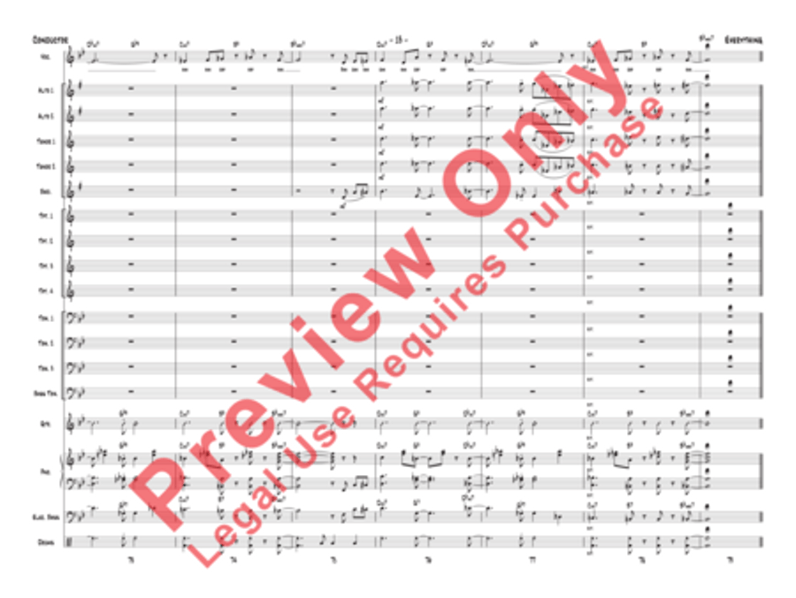 Everything (score only) Jazz Ensemble scores gallery preview page 16
