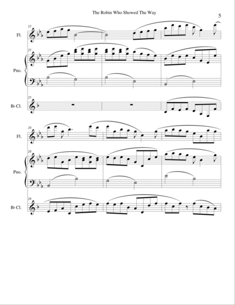 The Robin Who Showed The Way Small Ensemble scores gallery preview page 5