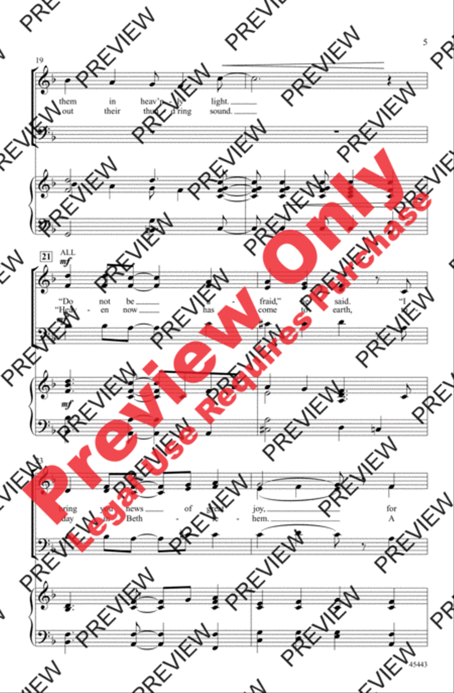 Sing with the Angels 3-Part scores gallery preview page 5