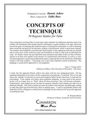 Book cover for Concepts of Tuba Technique