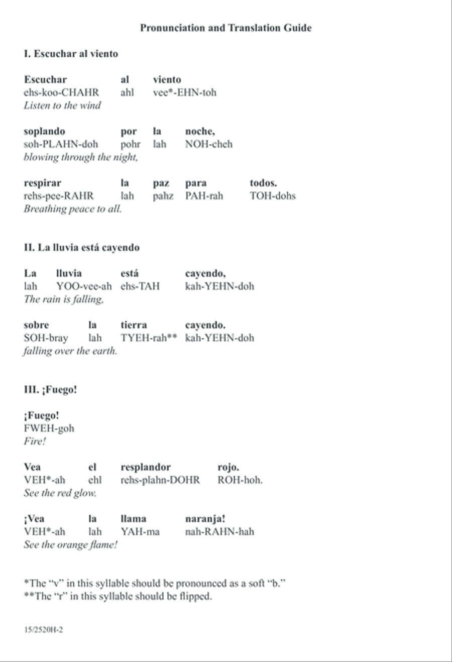 Tres canciones de los elementos 2-Part scores gallery preview page 2