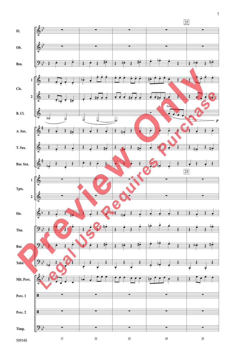 A Nutcracker Assortment Concert Band scores gallery preview page 7