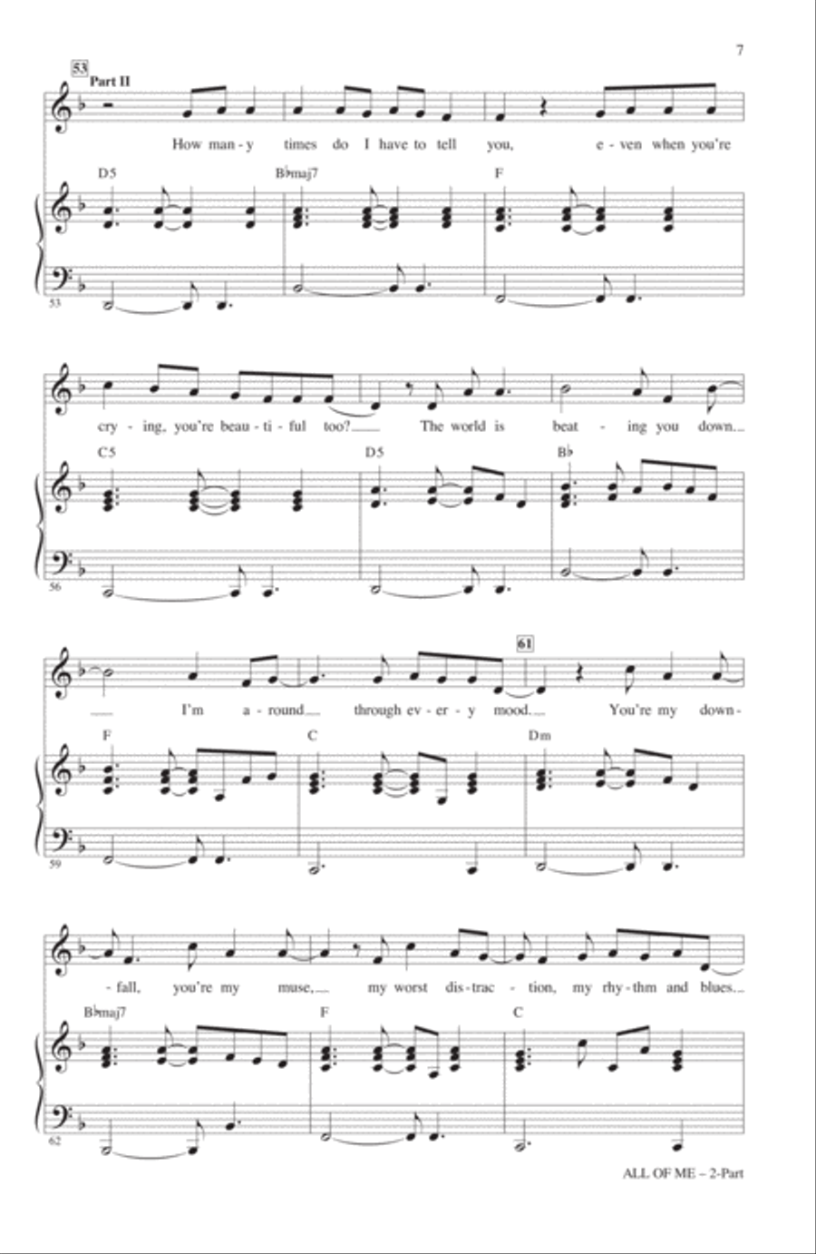 All Of Me (arr. Mac Huff) 2-Part scores gallery preview page 6