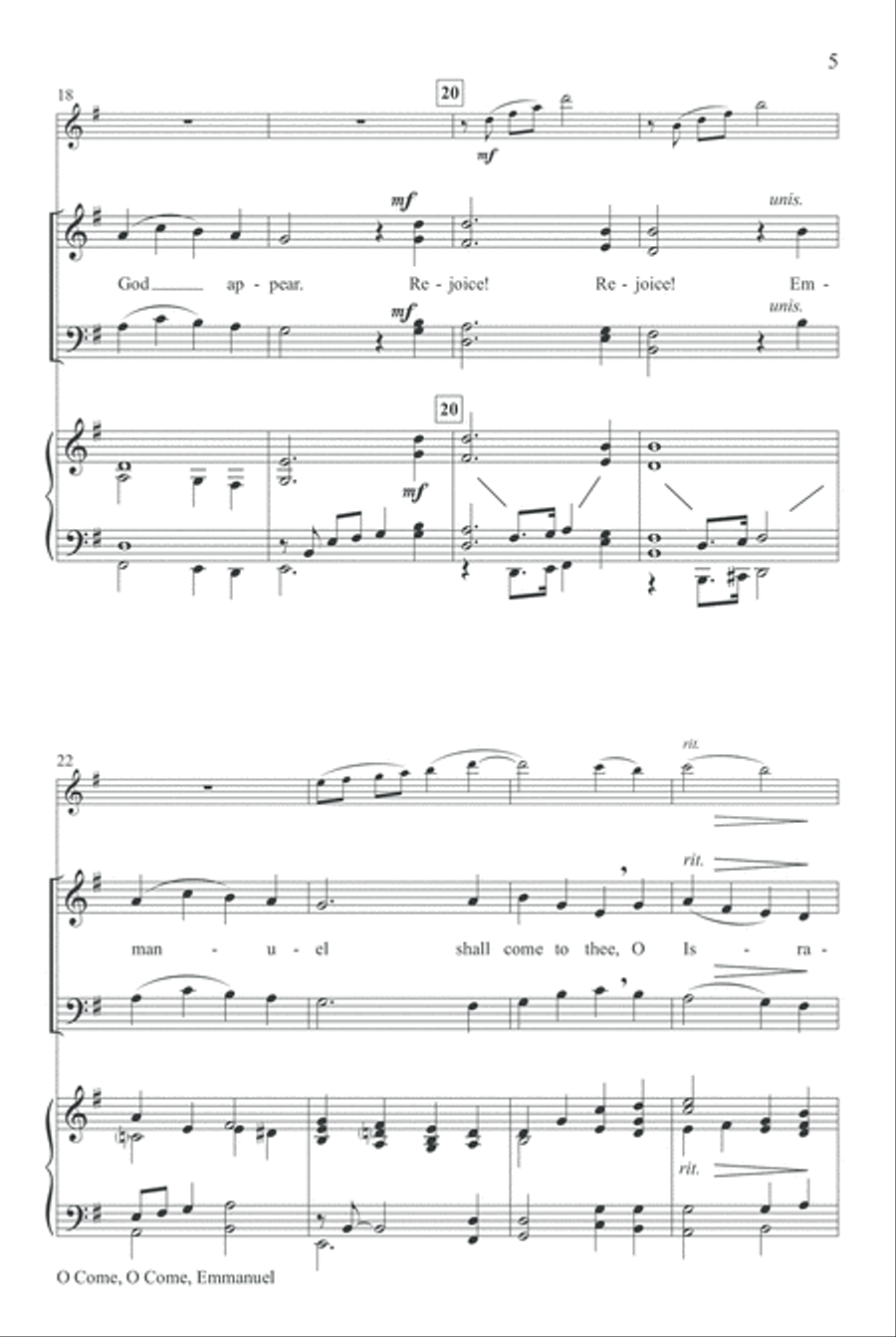 O Come, O Come, Emmanuel (Digital) SSATB scores gallery preview page 5