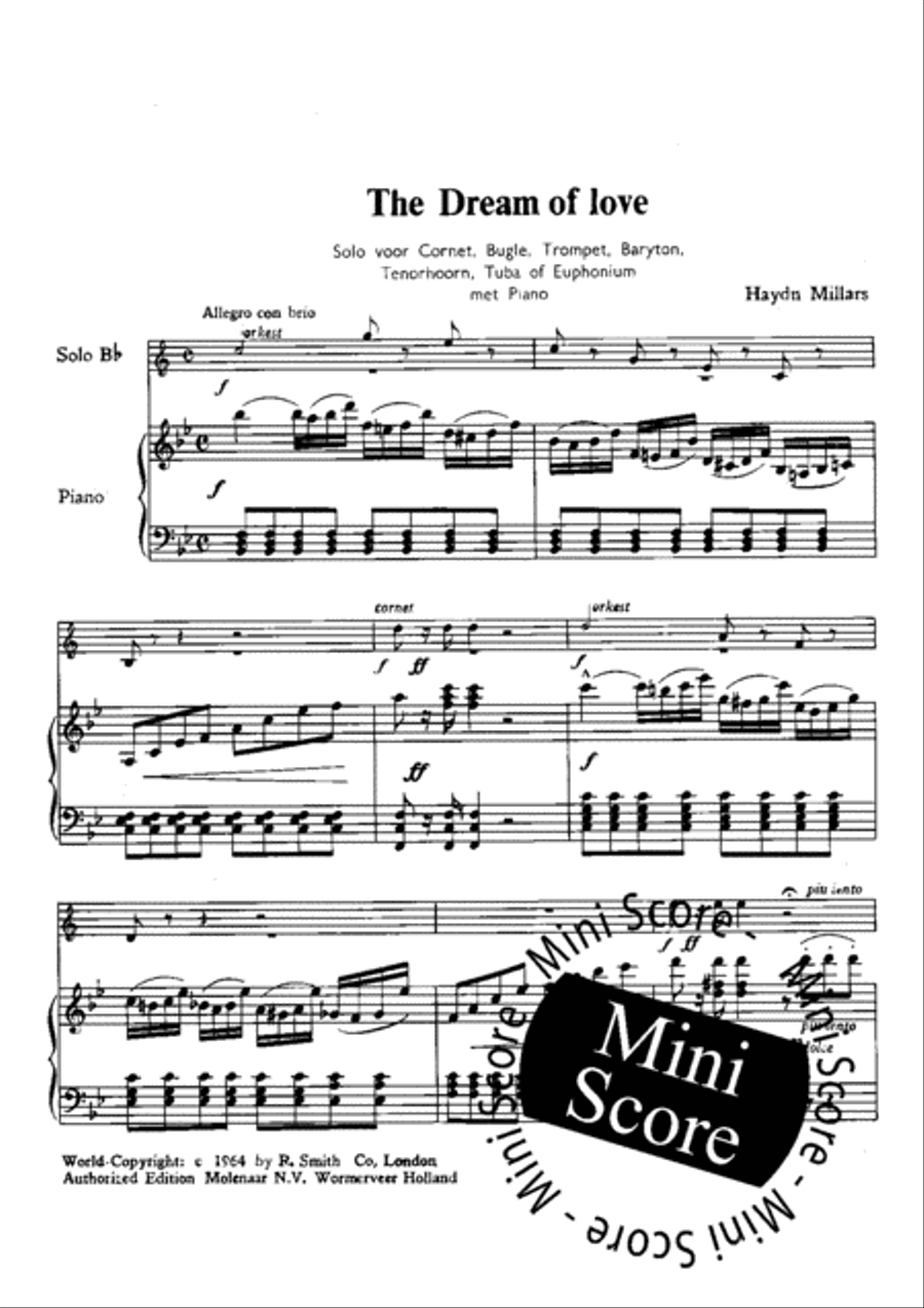 The Dream of Love Trumpet scores gallery preview page 4