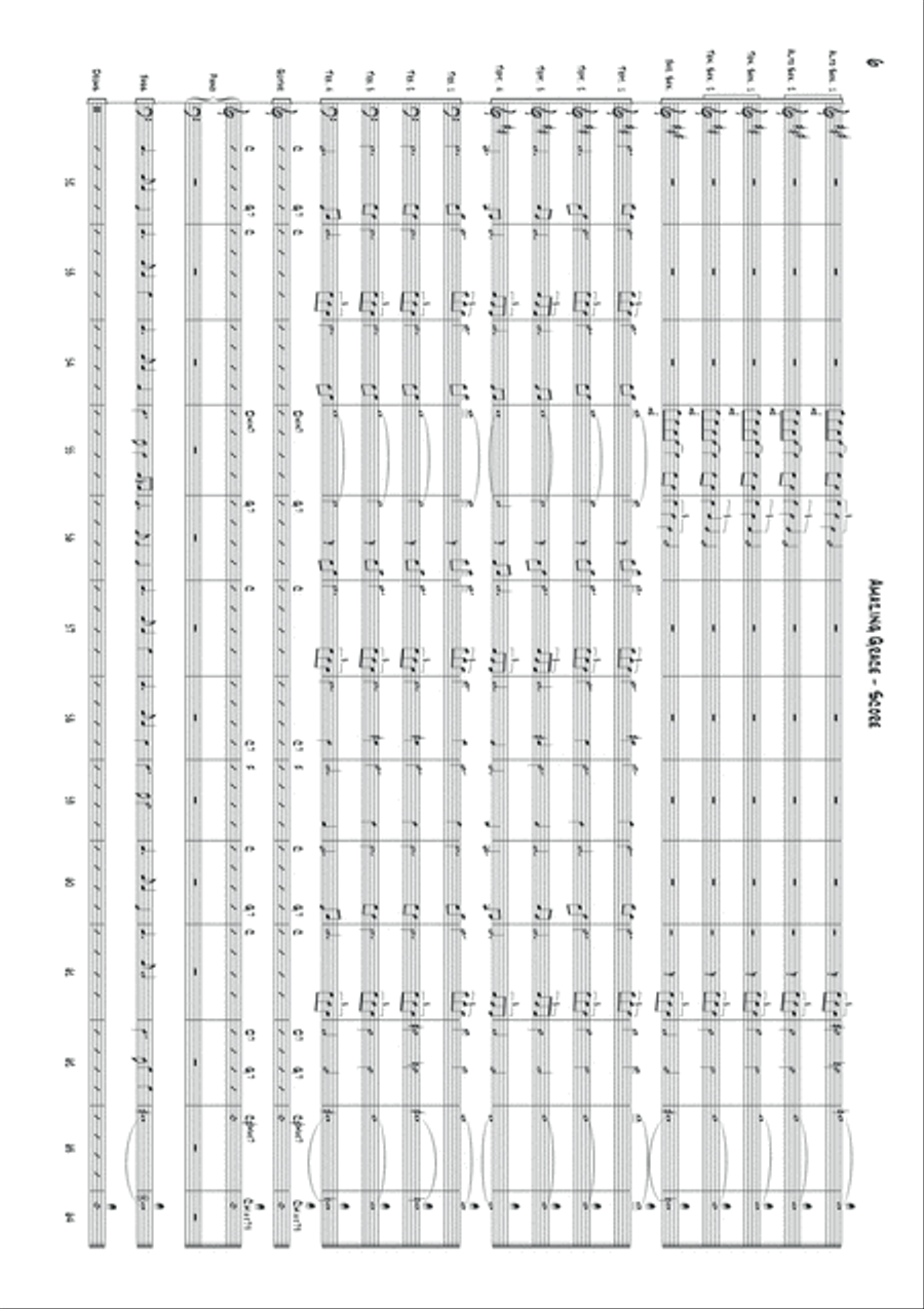 Amazing Grace Jazz Ensemble scores gallery preview page 6