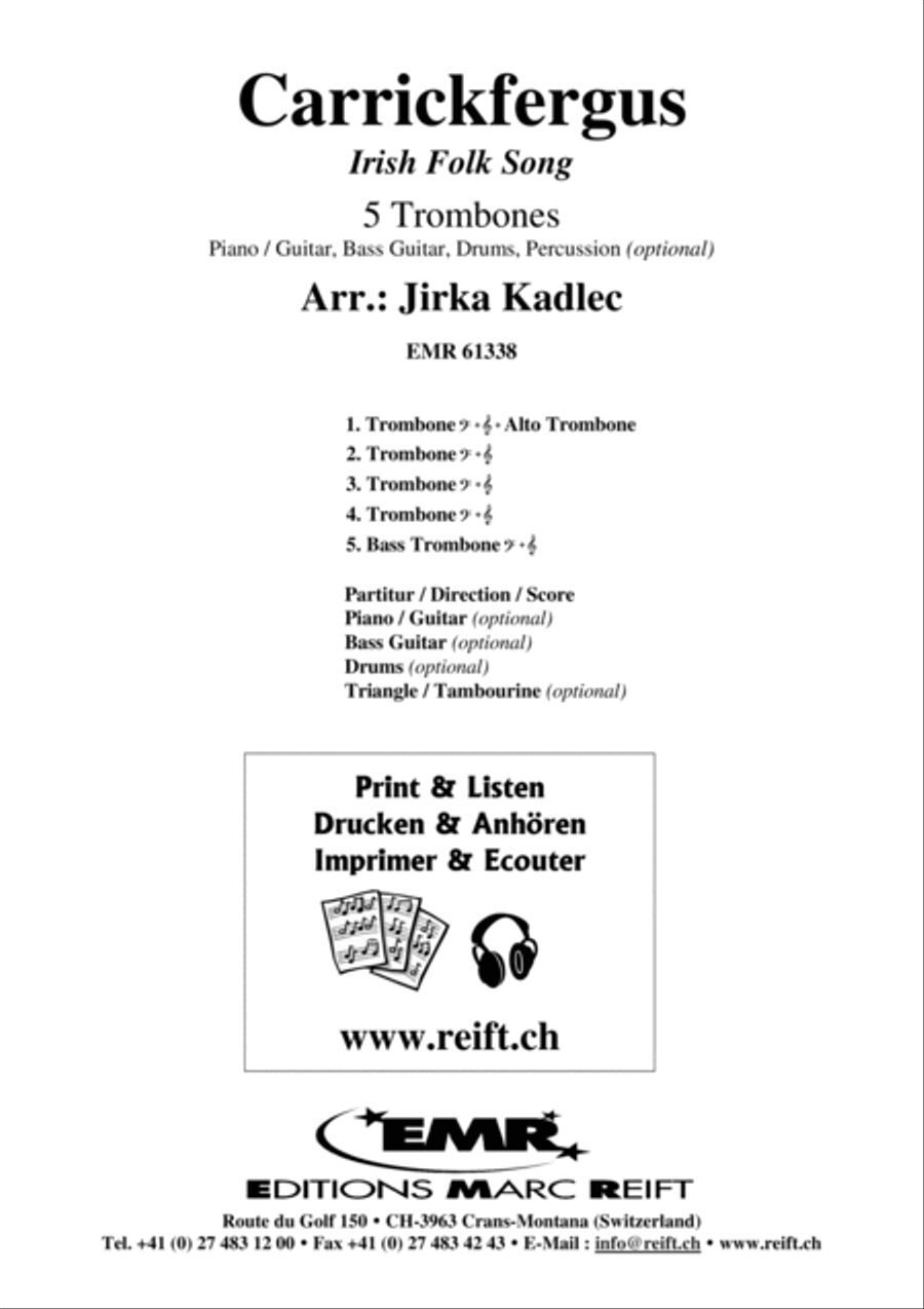 Carrickfergus Carrickfergus Trombone scores gallery preview page 2