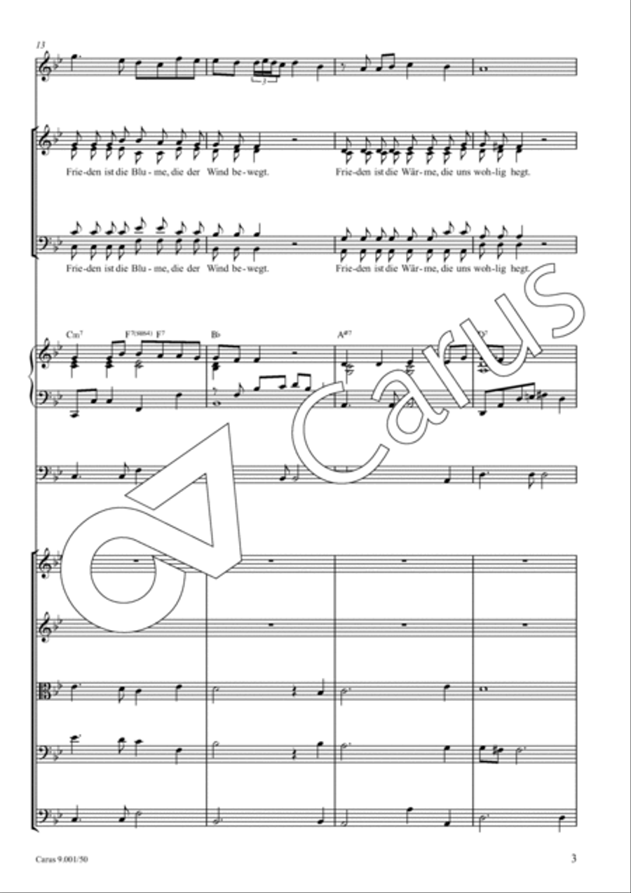 Friedenslied 4-Part scores gallery preview page 4