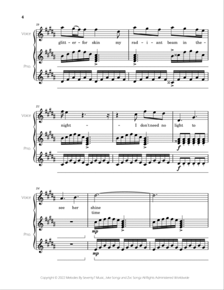 Golden Hour Voice scores gallery preview page 4