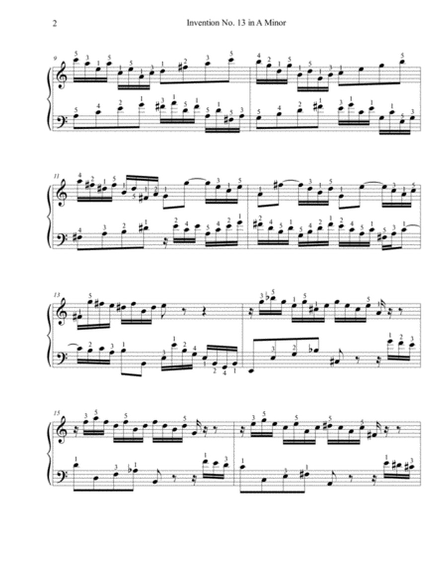 Invention No. 13 in A Minor (BWV 784)
