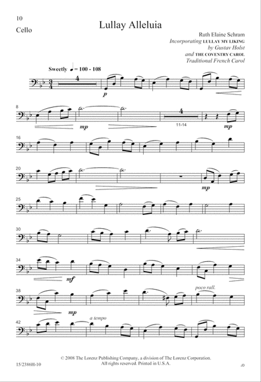 Lullay Alleluia 2-Part scores gallery preview page 10
