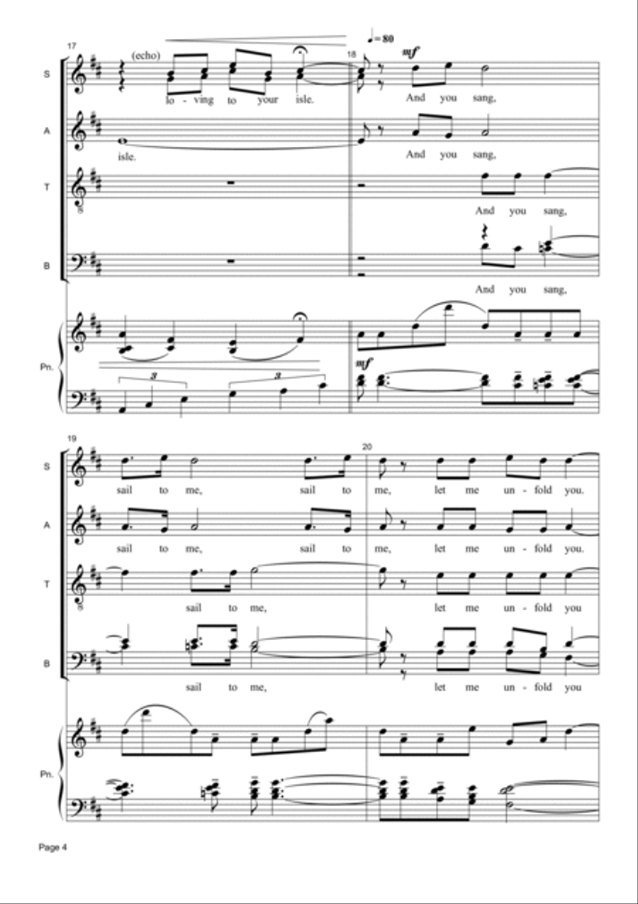 Song To The Siren Divisi scores gallery preview page 4