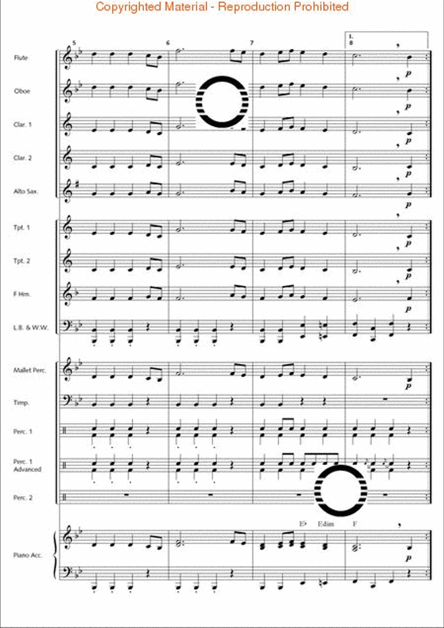 1st Classic Suite 1st Classic Suite Concert Band scores gallery preview page 13