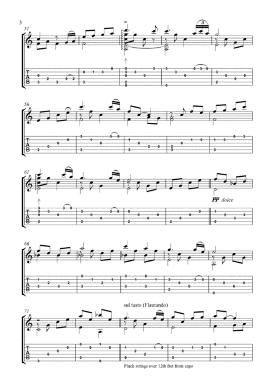 Light of Hope Guitar Tablature scores gallery preview page 4