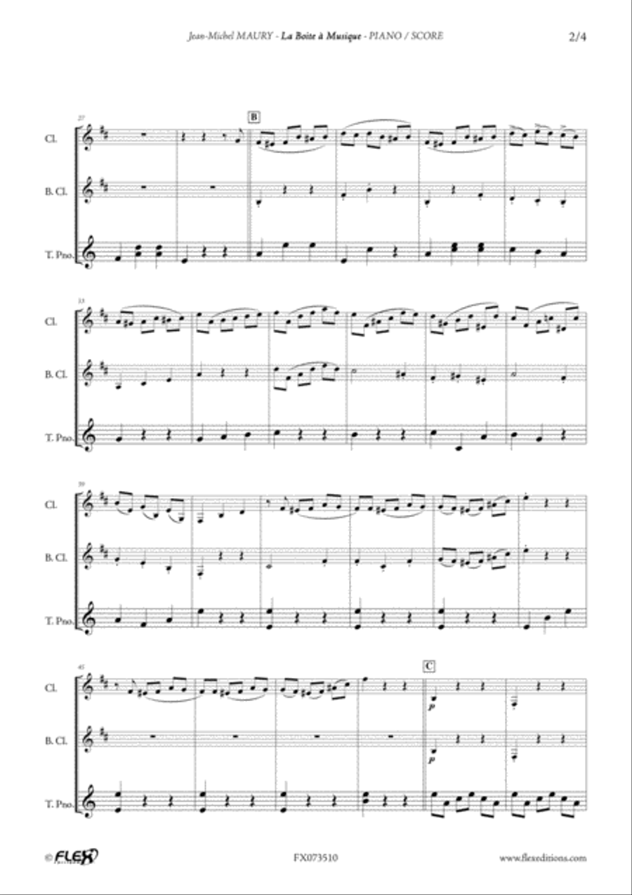 La Boite a Musique B-Flat Clarinet scores gallery preview page 3