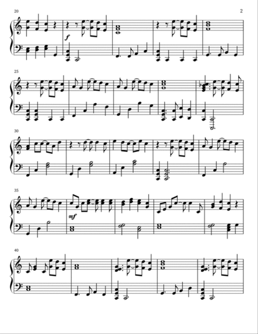 Under The Sea Under The Sea Piano Solo scores gallery preview page 2