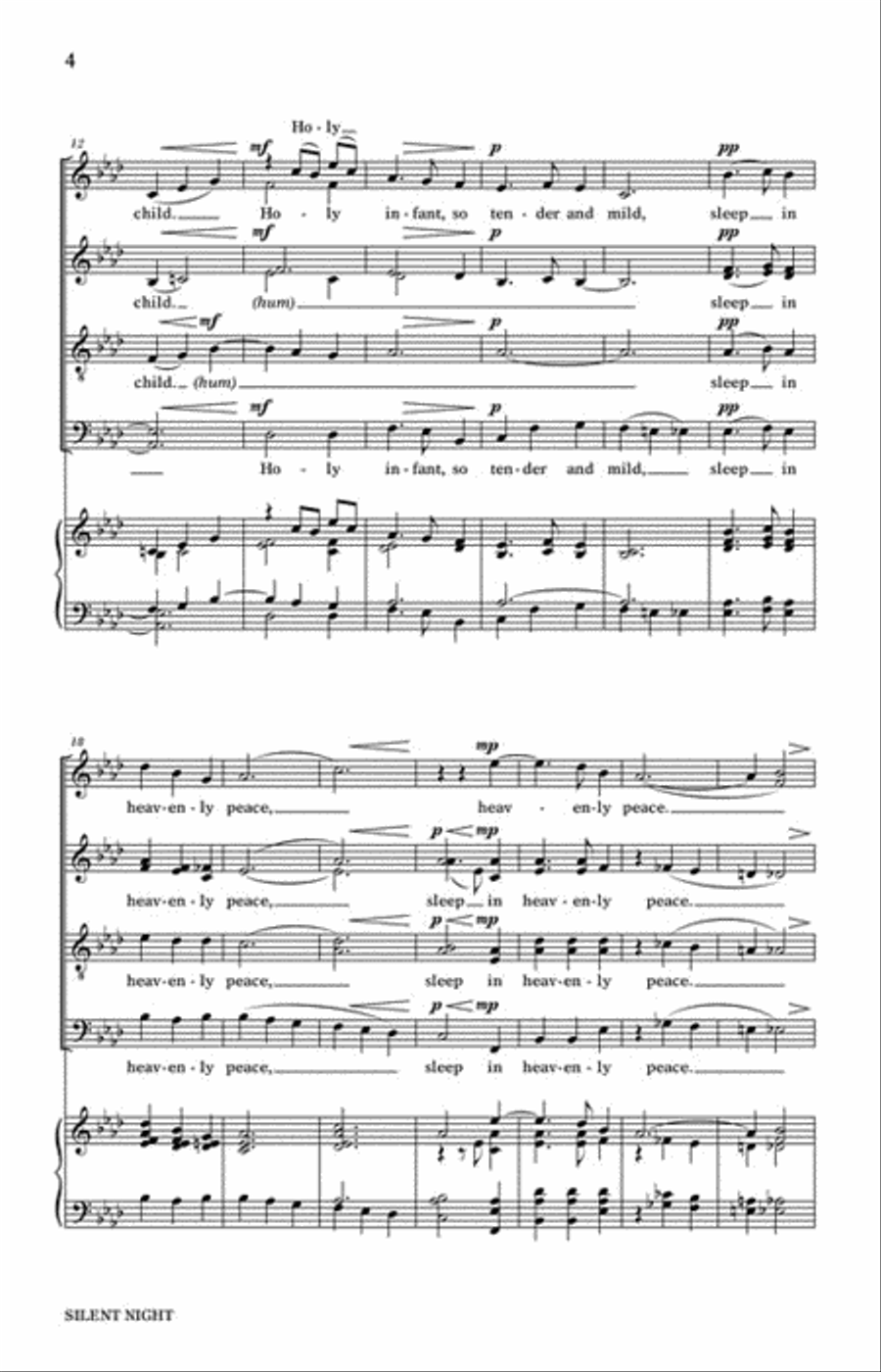 Silent Night Divisi scores gallery preview page 3