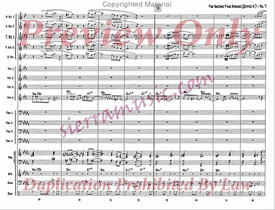 The Second Time Around (Edited) Jazz Ensemble scores gallery preview page 8