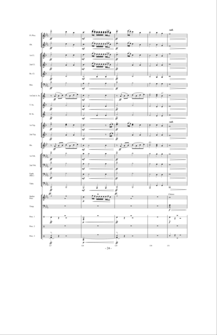Saturn: The Ringed Planet Concert Band scores gallery preview page 23