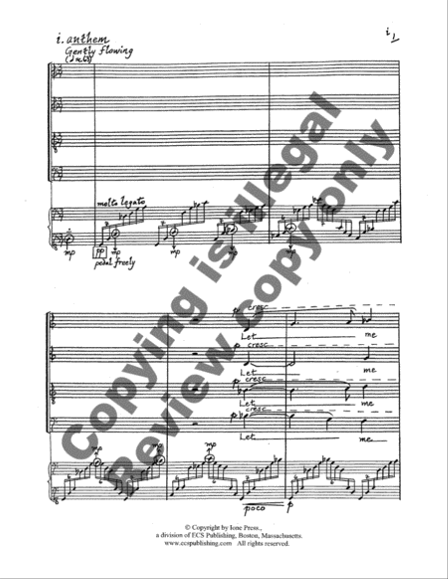 Watersongs 4-Part scores gallery preview page 7