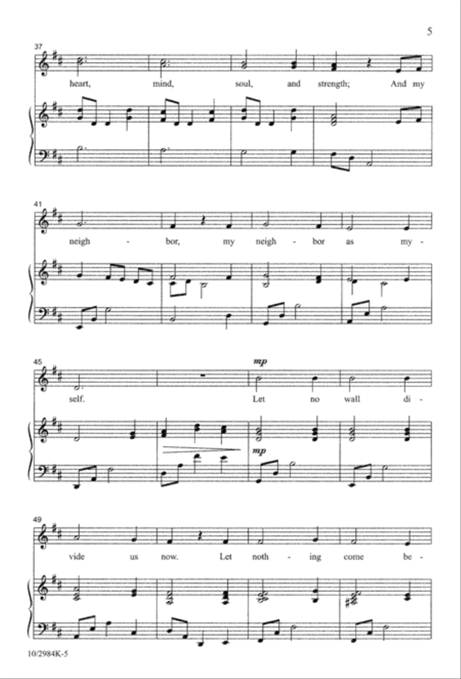 I Will Love the Lord I Will Love the Lord Unison Choir scores gallery preview page 5