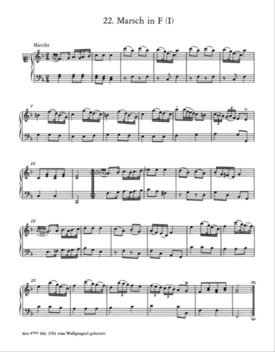 The Music Books of Mozart and His Sister for Piano Piano Solo scores gallery preview page 3