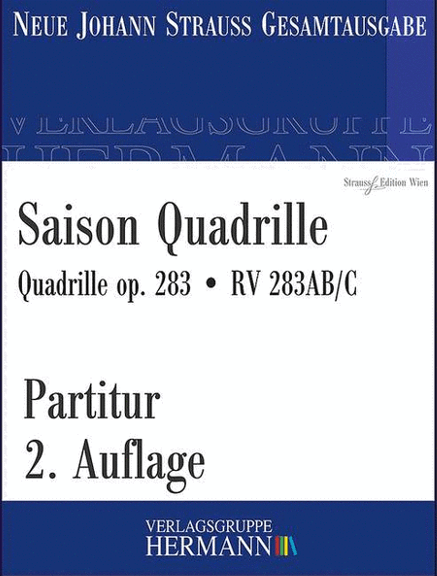 Saison Quadrille op. 283 RV 283AB/C Orchestra scores gallery preview page 1