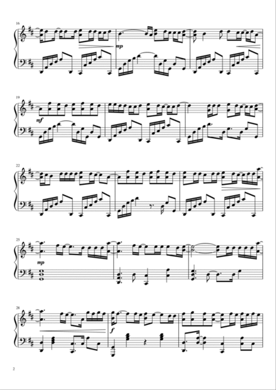 Robbery Piano Solo scores gallery preview page 2