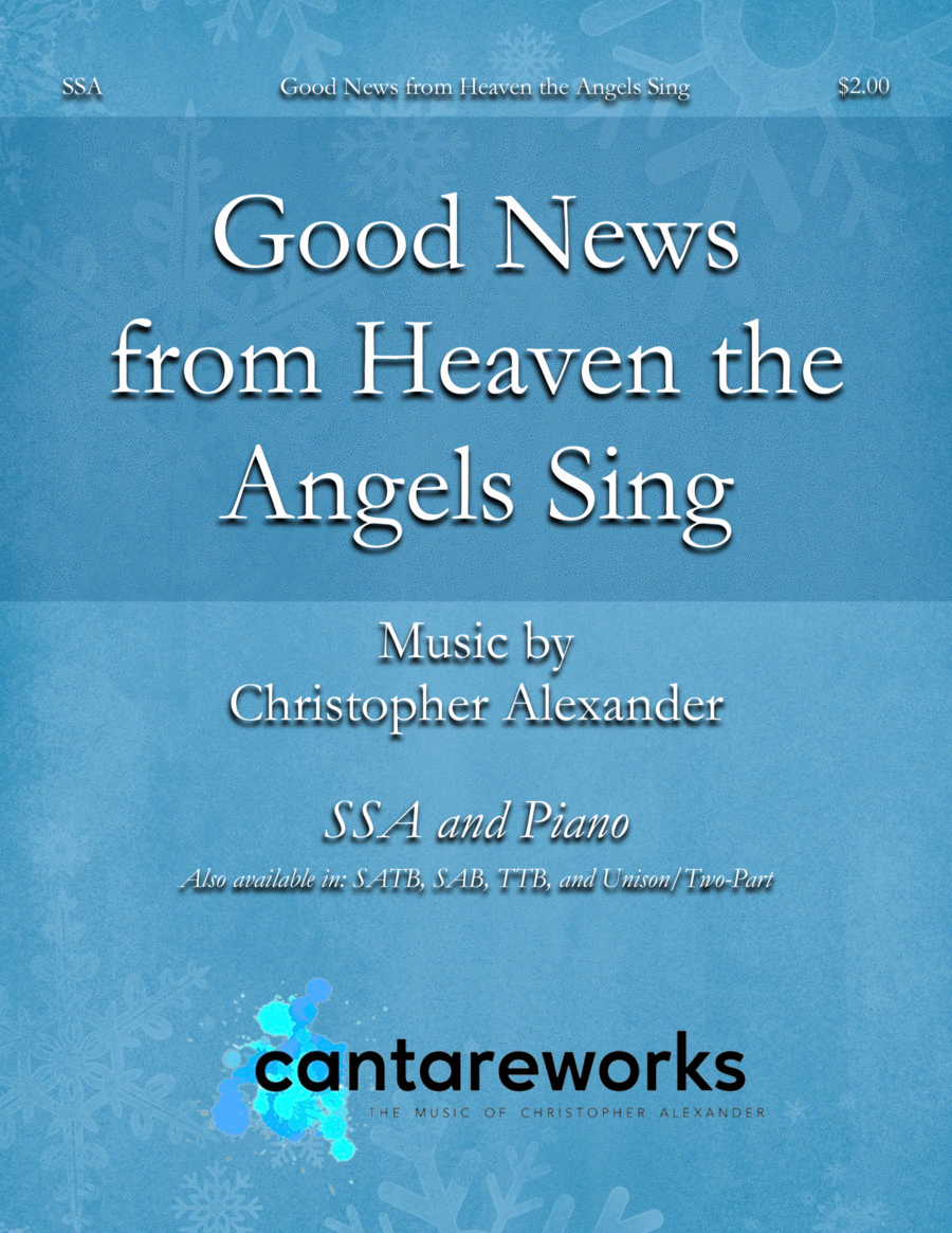 Good News from Heaven the Angels Sing (A Christmas Carol for Children) (SSA) image number null