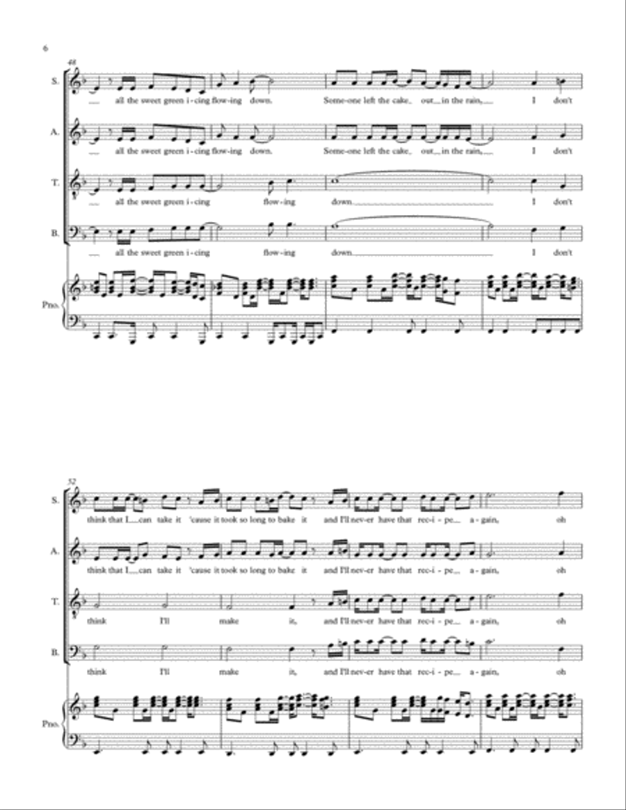 Macarthur Park 4-Part scores gallery preview page 6