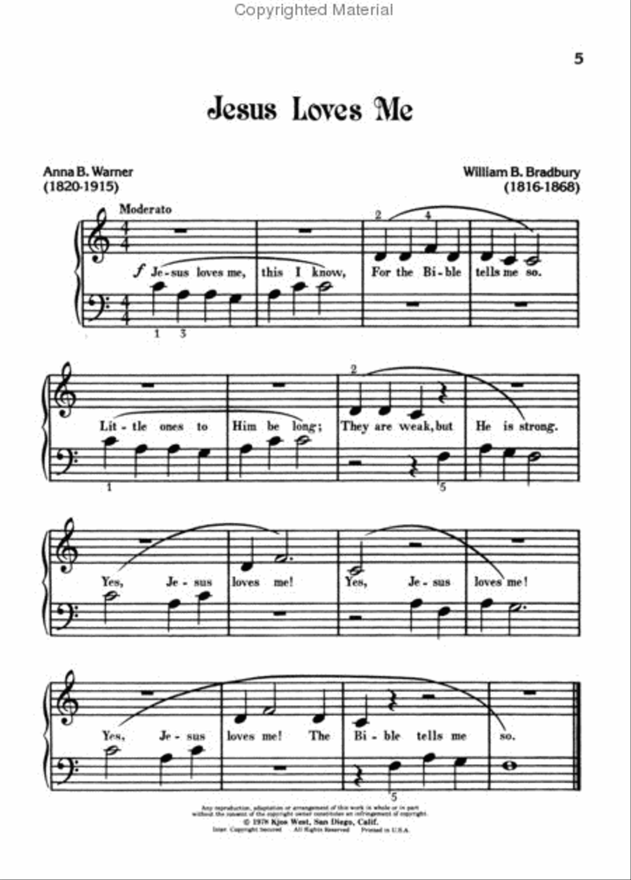 Hymn Favorites, Primer Piano Method scores gallery preview page 2