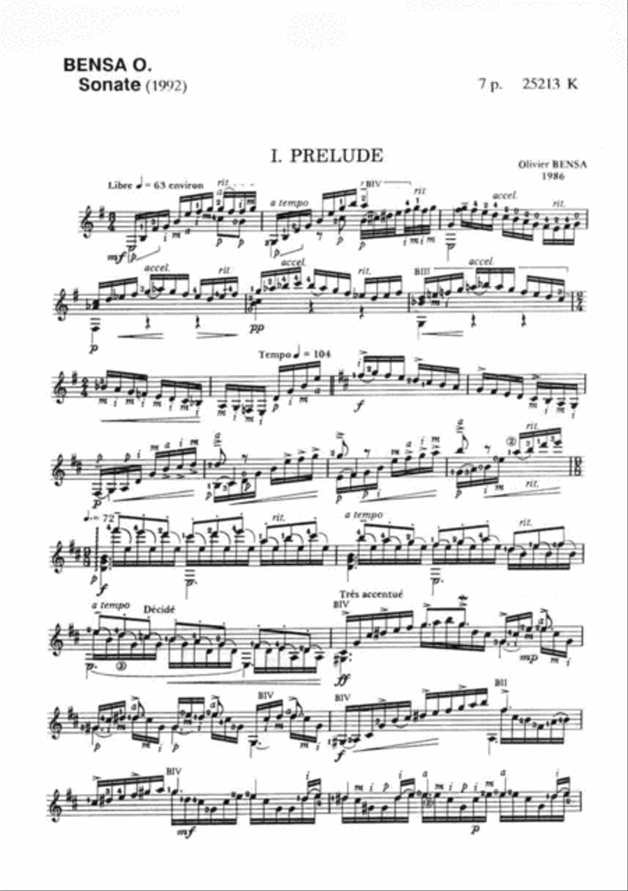 Sonate Acoustic Guitar scores gallery preview page 2