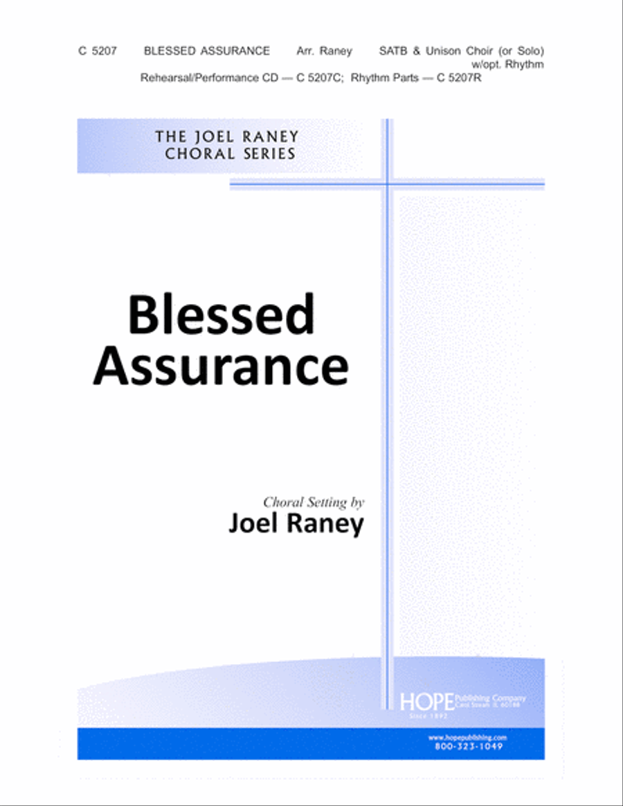 Blessed Assurance 4-Part scores gallery preview page 1