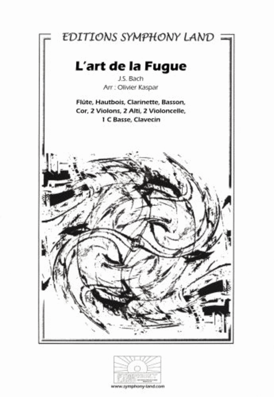 Art de la fugue (flute, hautbois, clarinette, basson, cor, quatuor a cordes et clavecin)