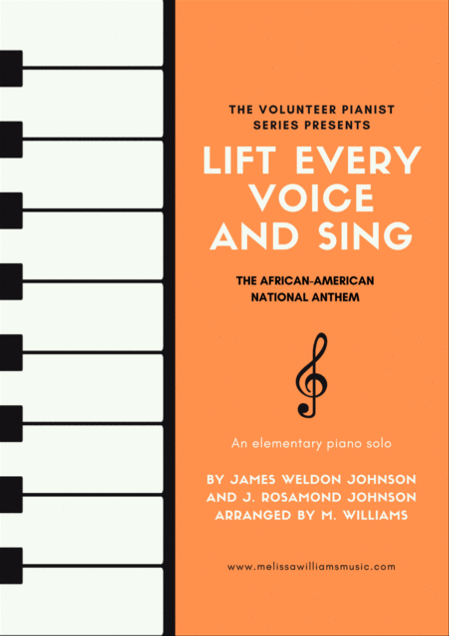 Lift Every Voice and Sing -- The African-American National Anthem Easy Piano scores gallery preview page 1