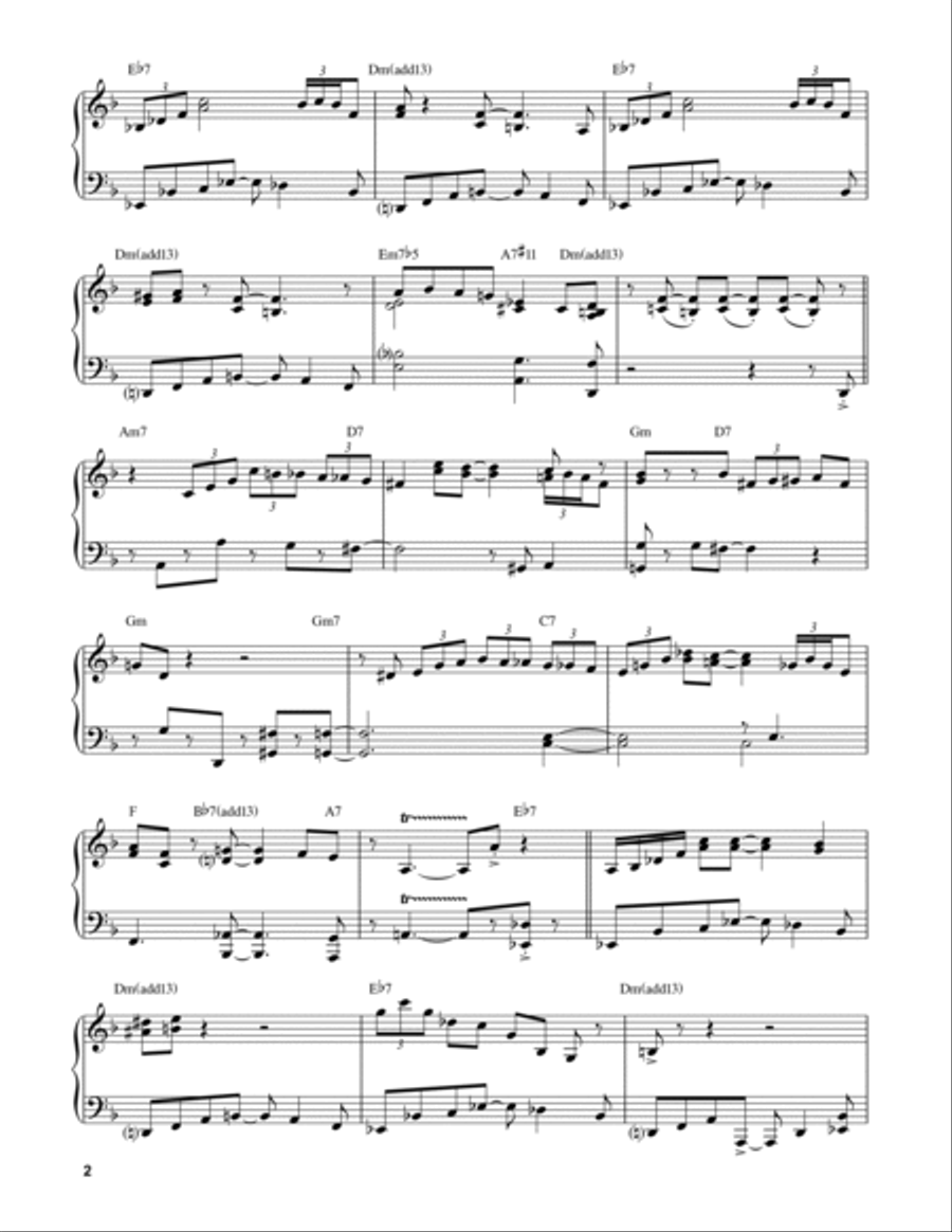 A Night In Tunisia Piano scores gallery preview page 2