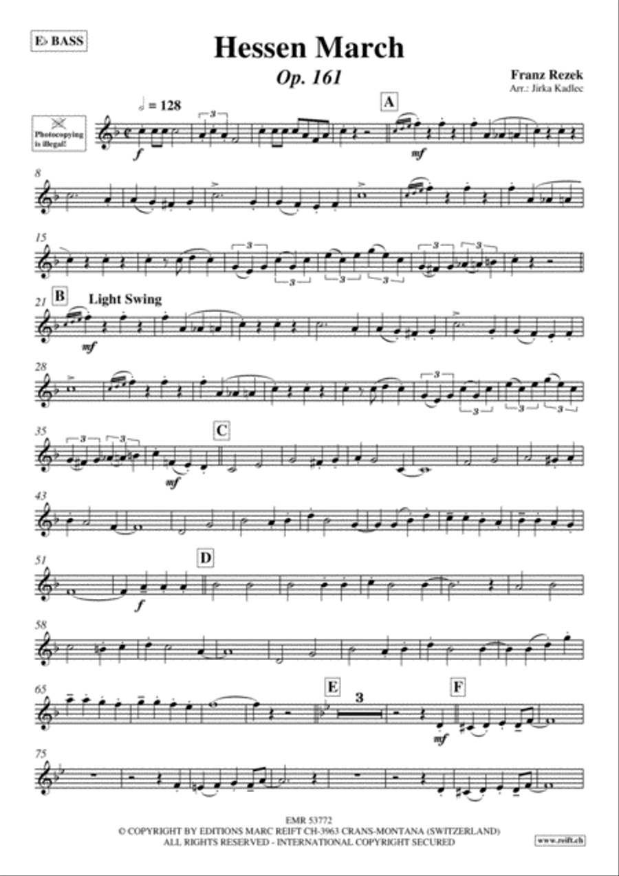 Hessen March Piano Accompaniment scores gallery preview page 2