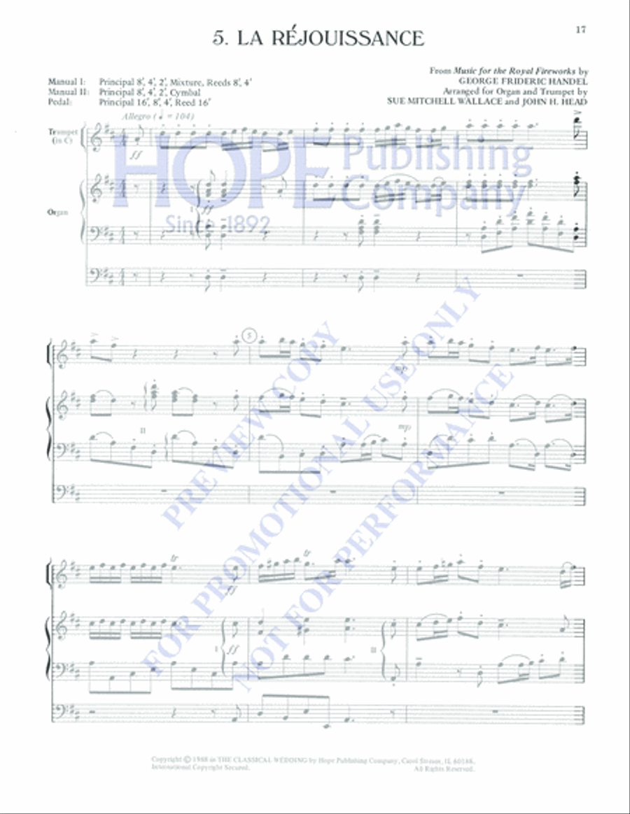The Classical Wedding Trumpet Solo scores gallery preview page 19